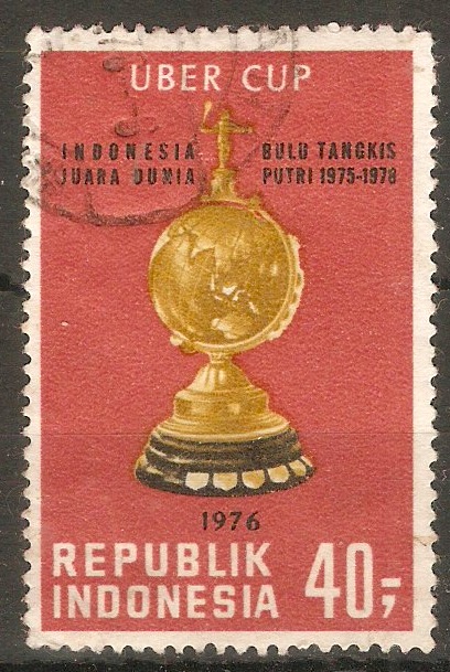 Indonesia 1976 40r Badminton Championships series. SG1429.