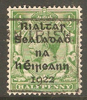 Ireland 1922 d Green. SG1.