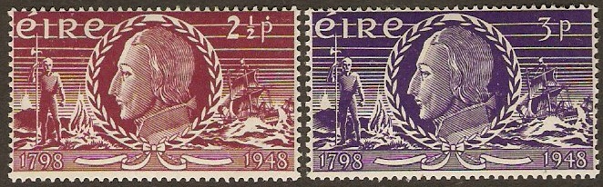 Ireland 1948 Insurrection Anniversary set. SG144-SG145.