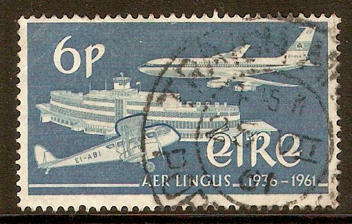 Ireland 1961 6d Aer Lingus Stamp. SG184.