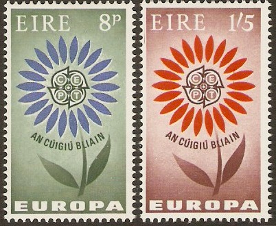 Ireland 1964 Europa Stamps. SG203-SG204.