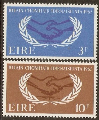 Ireland 1965 Int. Cooperation Year Set. SG209-SG210.