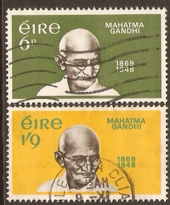 Ireland 1969 Gandhi Commemoration Set. SG272-SG273.