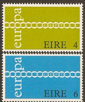 Ireland 1971 Europa Stamps. SG302-SG303.