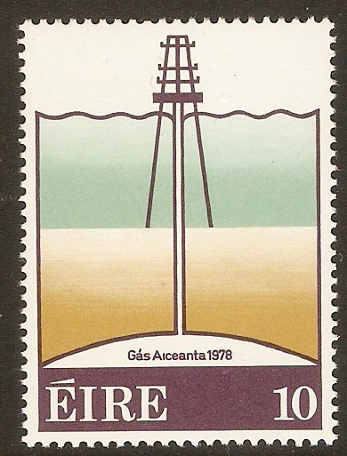 Ireland 1978 10p Natural Gas stamp. SG428.