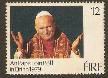 Ireland 1979 12p Papal Visit Stamp. SG449.