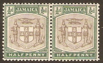 Jamaica 1905 d Grey and dull green. SG37.