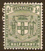 Jamaica 1905 d Deep green. SG38c.