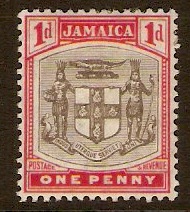 Jamaica 1905 1d Grey and carmine. SG39.