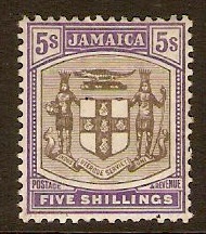 Jamaica 1905 5s Grey and violet. SG45.