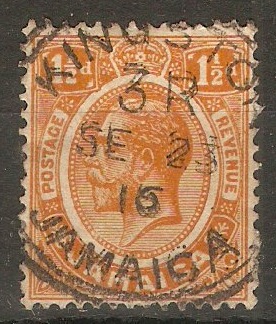 Jamaica 1912 1d Brown-orange. SG59.