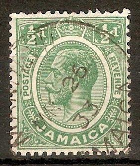 Jamaica 1921 d Green. SG92.