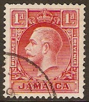 Jamaica 1929 1d Scarlet (Die II). SG108a.