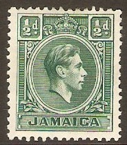 Jamaica 1938 d Blue-green. SG121.
