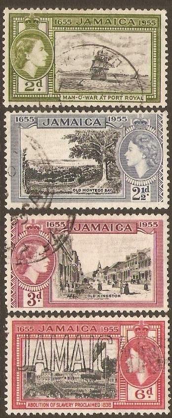 Jamaica 1955 Tercentenary Set. SG155-SG158.