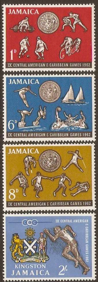 Jamaica 1962 Caribbean Games Set. SG197-SG200.