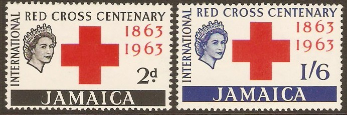 Jamaica 1963 Red Cross Set. SG203-SG204.