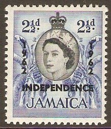 Jamaica 1963 2d Black and deep bright blue. SG207.