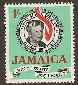 Jamaica 1964 1s Human Rights Stamp. SG239.