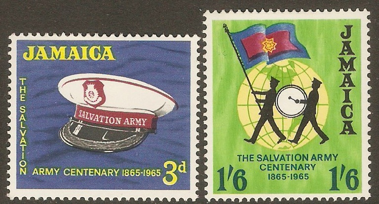 Jamaica 1965 Salvation Army Centenary set. SG242-SG243.