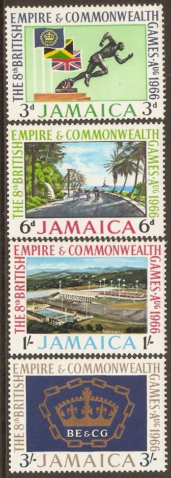 Jamaica 1966 Commonwealth Games Set. SG254-SG257.