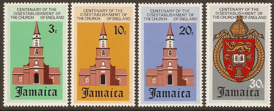 Jamaica 1971 Church Disestablishment Set. SG328-SG331.