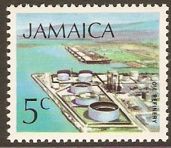 Jamaica 1972 5c Oil Refinery. SG348.