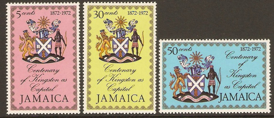 Jamaica 1972 Kingston Centenary Set. SG362-SG364.