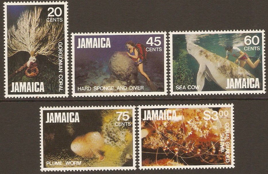 Jamaica 1982 Marine Life Set - 2nd. Series. SG541-SG545.