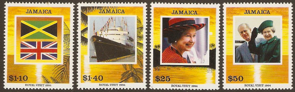 Jamaica 1994 Royal Visit Set. SG843-SG846.