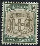Jamaica 1903 d. Grey and Dull Green. SG33.