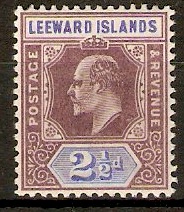 Leeward Islands 1902 2d Dull purple and ultramarine. SG23.