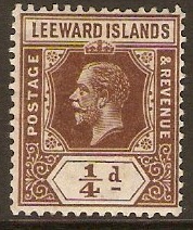 Leeward Islands 1912 d Brown. SG46.