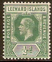 Leeward Islands 1912 d Yellow-green. SG47.