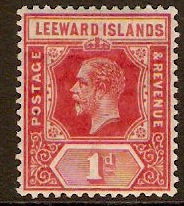 Leeward Islands 1912 1d Red. SG48.