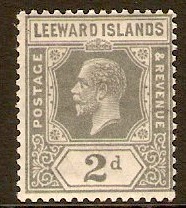 Leeward Islands 1921 2d Slate-grey. SG65.