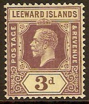 Leeward Islands 1921 d Brown. SG81.