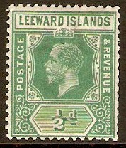 Leeward Islands 1921 d Blue-green. SG82.