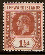 Leeward Islands 1921 1d Brown-red. SG84.