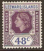 Leeward Islands 1954 48c Dull purple and ultramarine. SG136.