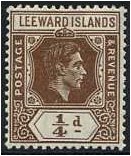 Leeward Islands 1938 d Brown. SG95.