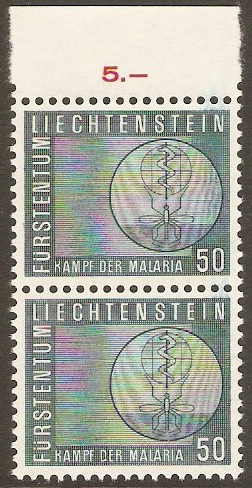 Liechtenstein 1962 50r Malaria Eradication Stamp. SG414.