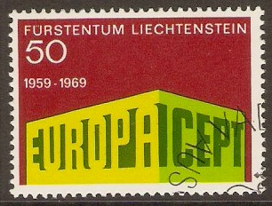 Liechtenstein 1969 Europa Stamp. SG499.
