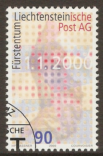 Liechtenstein 2000 90r Postal Partnership Stamp. SG1217.