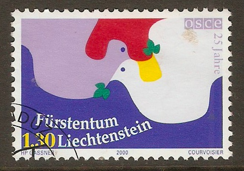 Liechtenstein 2000 1f.30 Security in Europe stamp. SG1234.