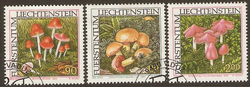 Liechtenstein 2000 Fungi Set. SG1238-SG1240.