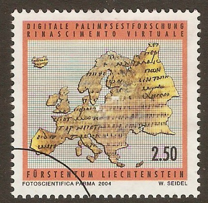 Liechtenstein 2004 2f.50 Manuscript Research stamp. SG1366.