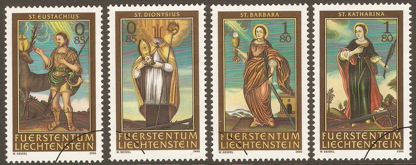 Liechtenstein 2005 Saints (2nd. issue) set. SG1367-SG1370.