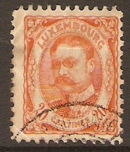 Luxembourg 1906 20c Orange - Grand Duke William series. SG165.