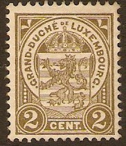Luxembourg 1906 2c grey-brown. SG158.